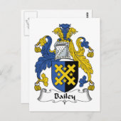 Carte Postale Bailey Family Crest (Devant / Derrière)