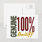 Carte Postale Bailiff authentique (Devant / Derrière)
