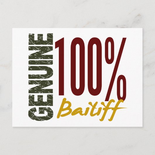 Carte Postale Bailiff authentique (Devant)