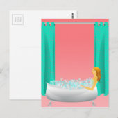 Carte Postale Bain à bulles (Devant / Derrière)