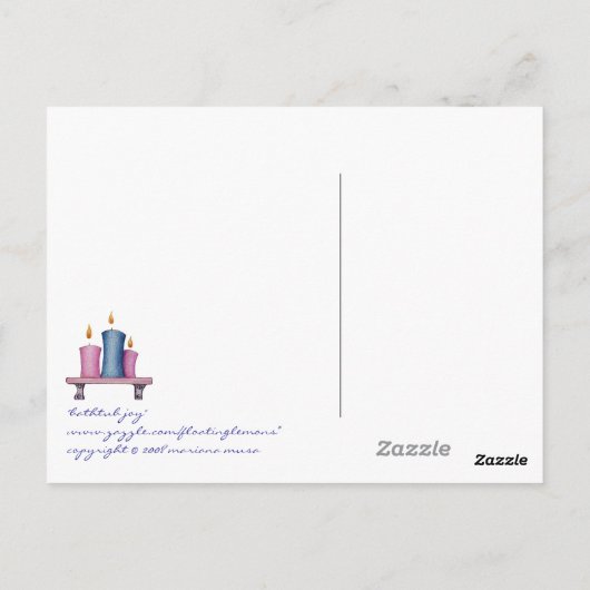 Carte postale Bain Joy (Dos)