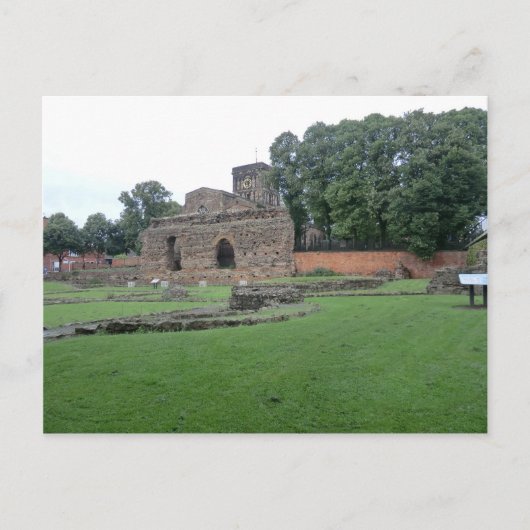Carte Postale Bain public romain à Leicester, Angleterre (Devant)