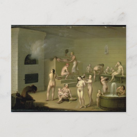 Carte Postale Bain russe, 1825 (Devant)