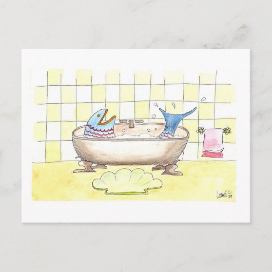 Carte Postale BainPoisson (Devant)