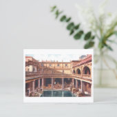 Carte Postale Bains Romains Anciens, Bath, Angleterre (Debout devant)