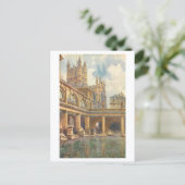 Carte Postale Bains Romains Anciens, Bath, Angleterre (Debout devant)