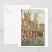 Carte Postale Bains Romains Anciens, Bath, Angleterre (Devant / Derrière)