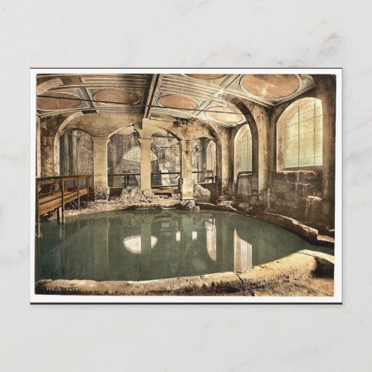 Carte Postale Bains romains et abbaye, Bain circulaire, Bain, En (Devant)