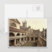 Carte Postale Bains romains et Abbaye, IV, Bain, Angleterre clas (Devant / Derrière)
