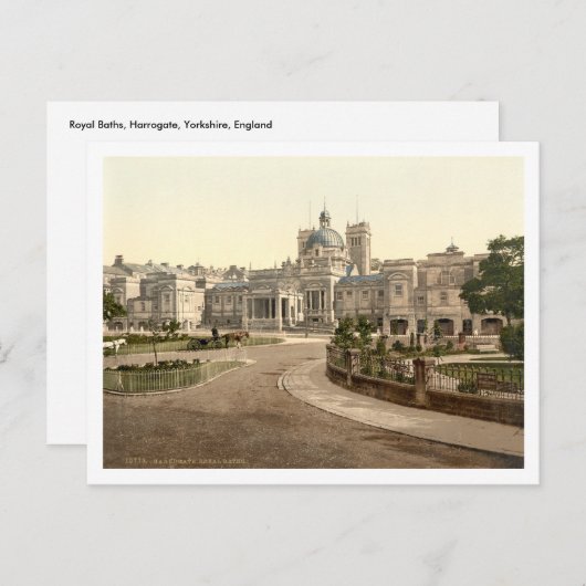 Carte Postale Bains Royaux, Harrogate, Yorkshire, Angleterre (Devant / Derrière)