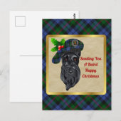 Carte Postale Baird Clan Badge & Tartan Christmas (Devant / Derrière)