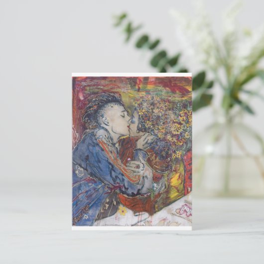 Carte Postale "Baiser" (Debout devant)