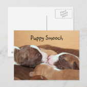 Carte Postale Baiser de chiot (Devant / Derrière)