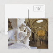 Carte Postale Baiser de Cupidon et Psyché, par Antonio Canova (Devant / Derrière)