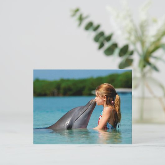 Carte Postale Baiser de dauphin (Debout devant)