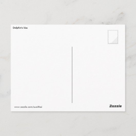 Carte Postale Baiser de dauphin (Dos)