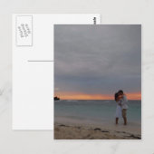Carte Postale baiser de plage (Devant / Derrière)