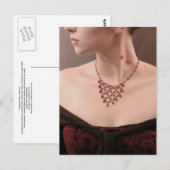 Carte Postale "Baiser de Vampire" - marques de morsure sur le co (Devant / Derrière)