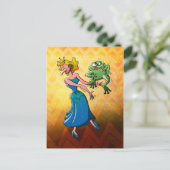 Carte Postale Baiser dégoûtant pour une princesse (Debout devant)