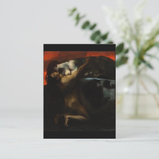 Carte Postale Baiser du Sphinx par Franz von Stuck (Debout devant)