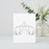 Carte Postale Baiser les éléphants (Debout devant)