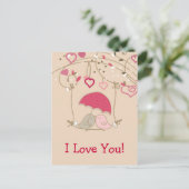 Carte Postale Baiser les oiseaux (Debout devant)