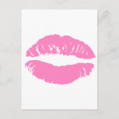 Carte Postale baiser lèvres lèvre rouge à lèvres (Devant)