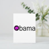 Carte Postale Baiser Obama-Noir) (Debout devant)