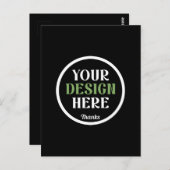 Carte Postale baiser personnalisé, unique, élégant et minimalist (Devant / Derrière)