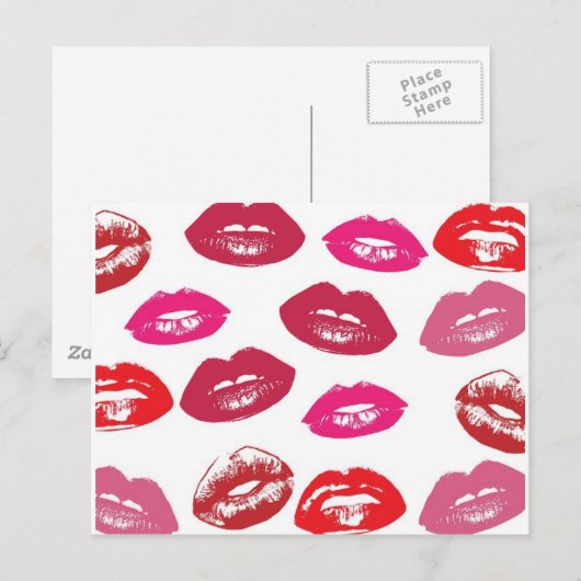 Carte Postale Baisers (Devant / Derrière)