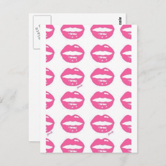 Carte Postale Baisers (Devant / Derrière)