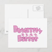 Carte Postale Baisers à papillon (Devant / Derrière)