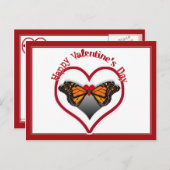 Carte Postale Baisers à papillon (Devant / Derrière)