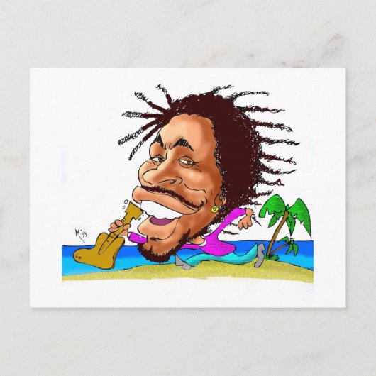 Carte Postale Baisers de Jamaïque BOB (Devant)