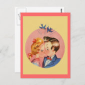 Carte Postale Baisers des couples (Devant / Derrière)