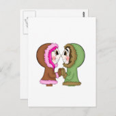 Carte Postale baisers esquimaux (Devant / Derrière)