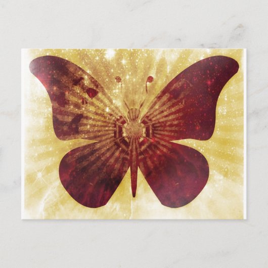 Carte postale Baisers papillon (Devant)