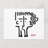 Carte Postale Baisers par courrier électronique (Devant)