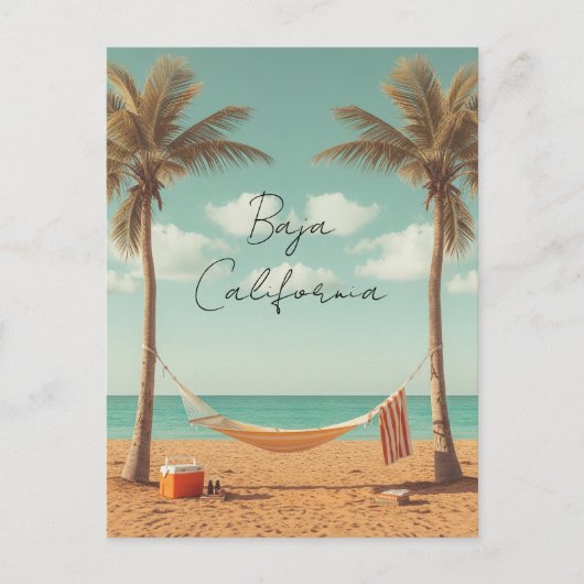 Carte Postale Baja California Beach Travel (Devant)