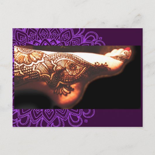Carte Postale Bajidoo Henna Tattoo Work NO2 (Devant)