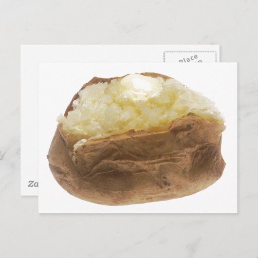 Carte Postale Baked potato (Devant / Derrière)