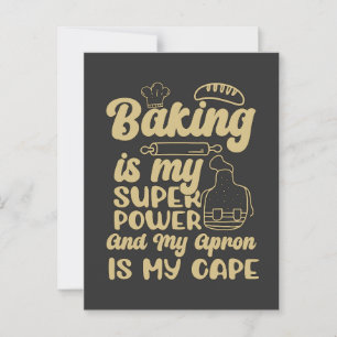 Carte Postale Baker Baking Est Ma Superpuissance Boulangerie Che