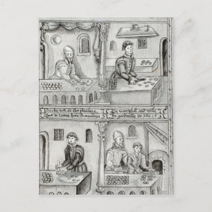 Carte Postale Bakers of York A.D, 1595-96