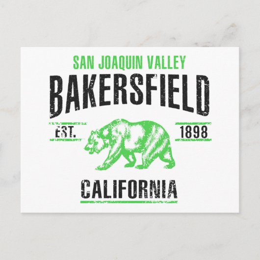 Carte Postale Bakersfield (Devant)