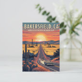 Carte Postale Bakersfield California Central Valley (Debout devant)