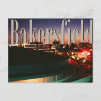 Bakersfield Skyline avec Bakersfield dans le ciel