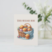 Carte Postale Bakery add message Business name muffins (Debout devant)
