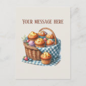 Carte Postale Bakery add message Business name muffins (Devant)