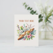 Carte Postale Bakery bread add message business name  (Debout devant)