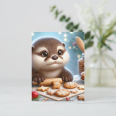 Carte Postale Baking de Noël de Otter (Debout devant)